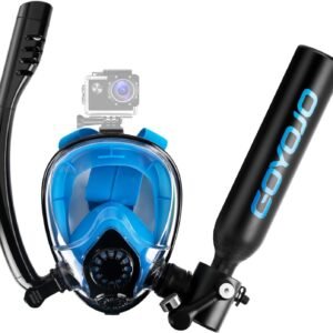 قناع غوص بانورامي كامل مع أنبوب تنفّس